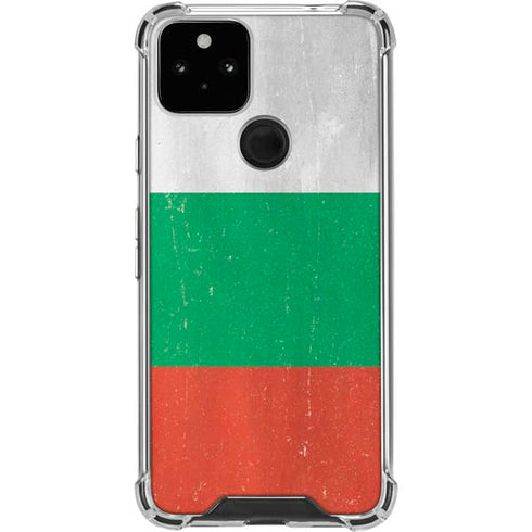 Bulgarian Flag Distressed Google Pixel 5 Clear Case